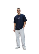Corteiz Snickers Navy Logo Tee one-kickz