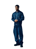 Corteiz Strike Baggy Jeans Dark Wash