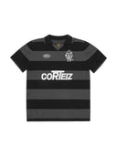 Corteiz Striped Knit Jersey Black one-kickz