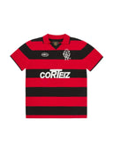 Corteiz Striped Knit Jersey Red one-kickz