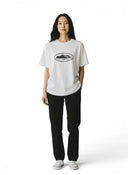 Corteiz WMNS Alcatraz Baby Top White & Black one-kickz