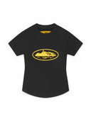 Corteiz WMNS Alcatraz baby Top Black & Yellow one-kickz