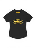 Corteiz WMNS Alcatraz baby Top Black & Yellow one-kickz