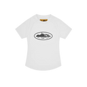 Corteiz Women's Alcatraz Baby Top White/Black one-kickz