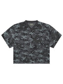 Denim Tears Camo Cotton Wreath Mesh Football Top Black one-kickz