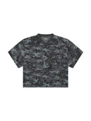 Denim Tears Camo Cotton Wreath Mesh Football Top Black one-kickz
