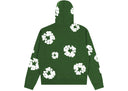Denim Tears Cotton Wreath Zip Hoodie Green one-kickz