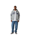 Denim Tears Men's DT Stripe Zip Hoodie Grey one-kickz