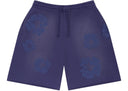 Denim Tears Mono Cotton Wreath Sweat Shorts Washed Blue