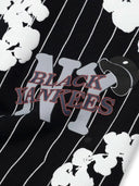 Denim Tears Pinstripe Wreath Sweatpant Black one-kickz