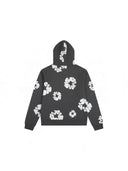 Denim Tears Rhinestone Cotton Wreath Zip Hoodie Vintage Black one-kickz