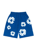 Denim Tears The Cotton Wreath Shorts Royal Blue one-kickz
