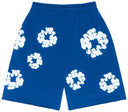Denim Tears The Cotton Wreath Shorts Royal Blue DENIM TEARS One Kickz