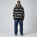 Denim Tears x Arthur Raja Systemic Racism Controls America Zip Up Hoodie Black