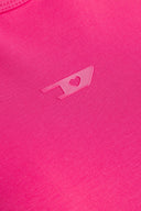 Diesel Pink Heart Mini Logo Chest Pink T-shirt one-kickz