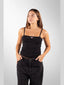 Diesel T-Hop-D Logo Embroidered Cami Top Black one-kickz