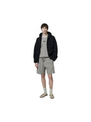 Embossed Classic Fleece Zip-Up Hoodie Vintage Black one-kickz