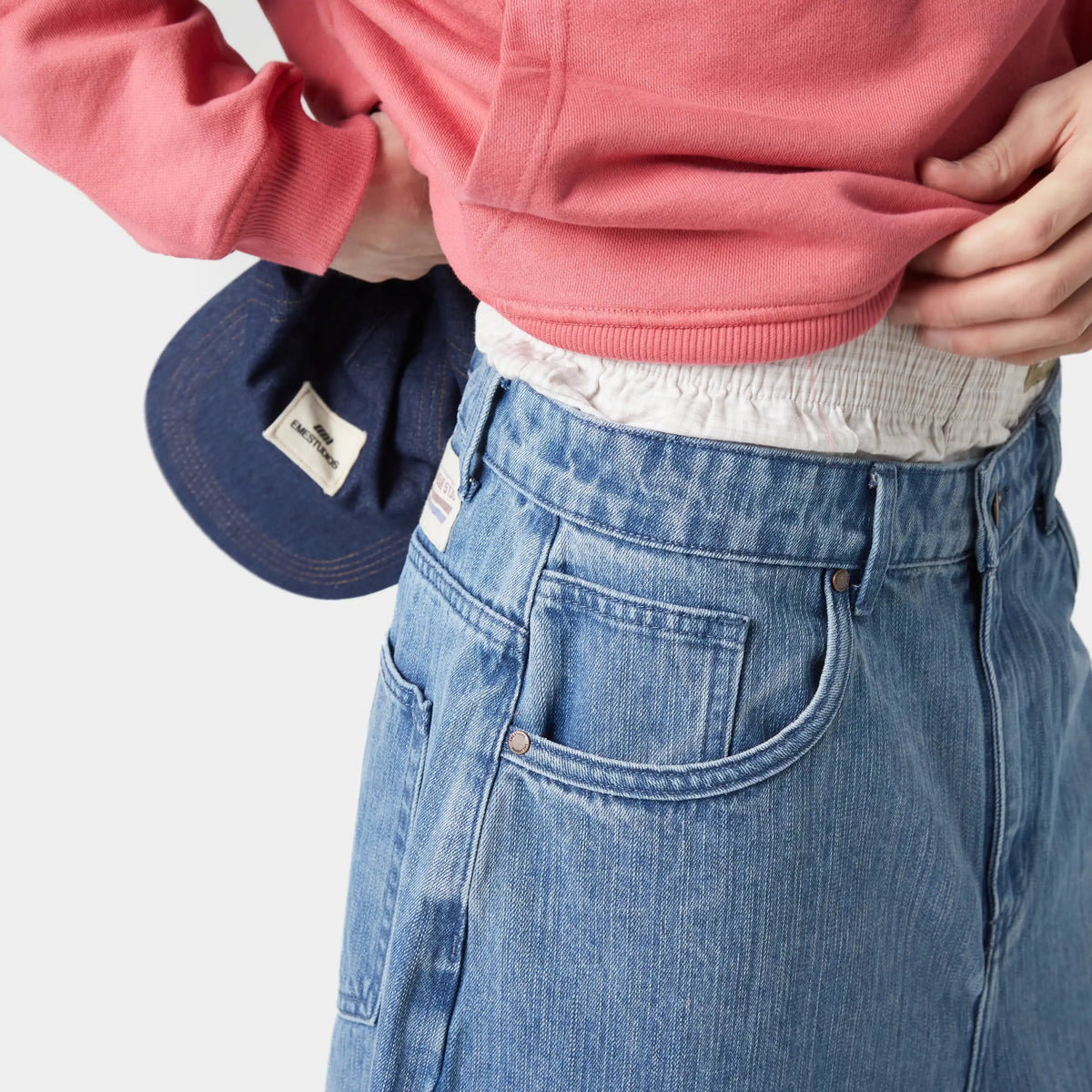 Eme Studios Andy Scratch Denim Jorts