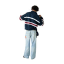 Eme Studios Bachatas Navy Polo Crewneck one-kickz