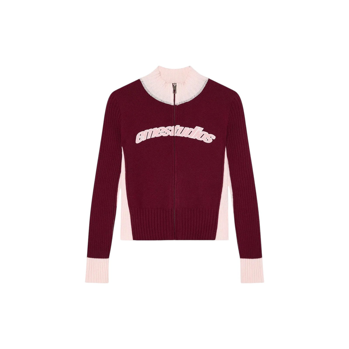 Eme Studios Betty Burgundy Zipper Knit