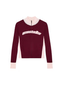 Eme Studios Betty Burgundy Zipper Knit one-kickz