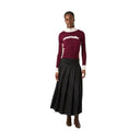 Eme Studios Betty Burgundy Zipper Knit one-kickz