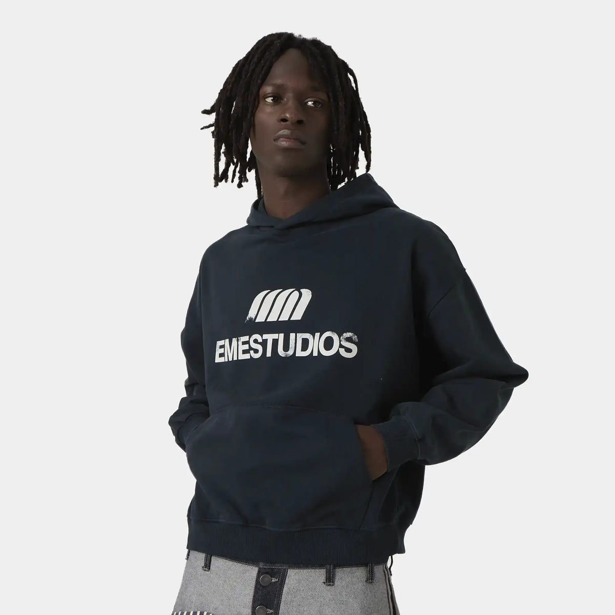 Eme Studios Brook Oversized Navy Hoodie