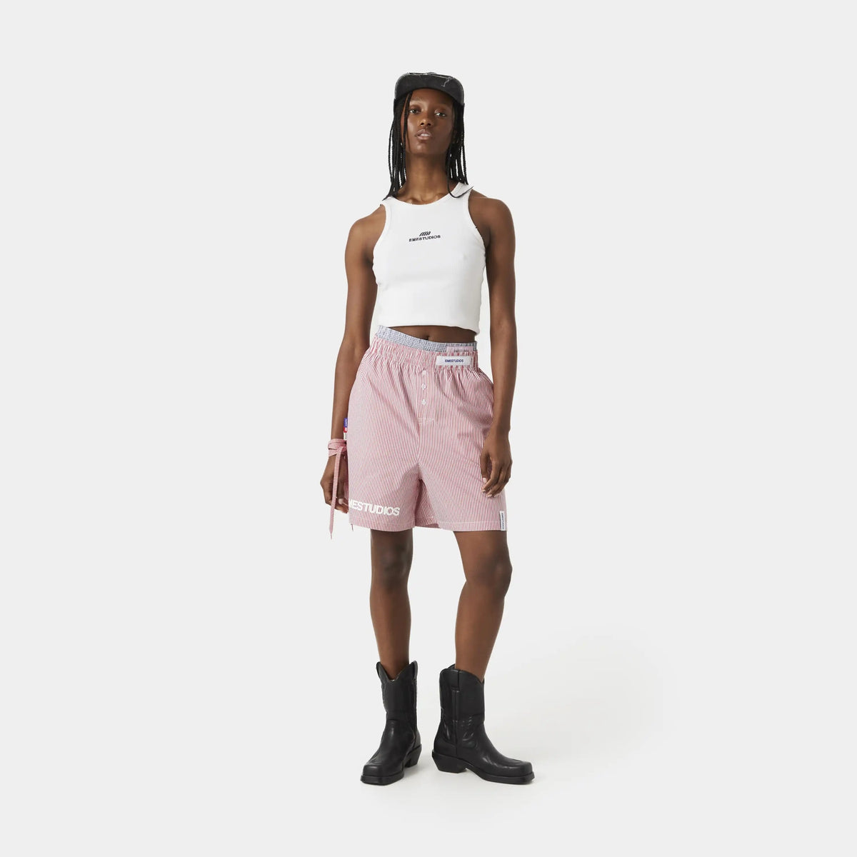 Eme Studios Jammies LS Cherry Striped Short