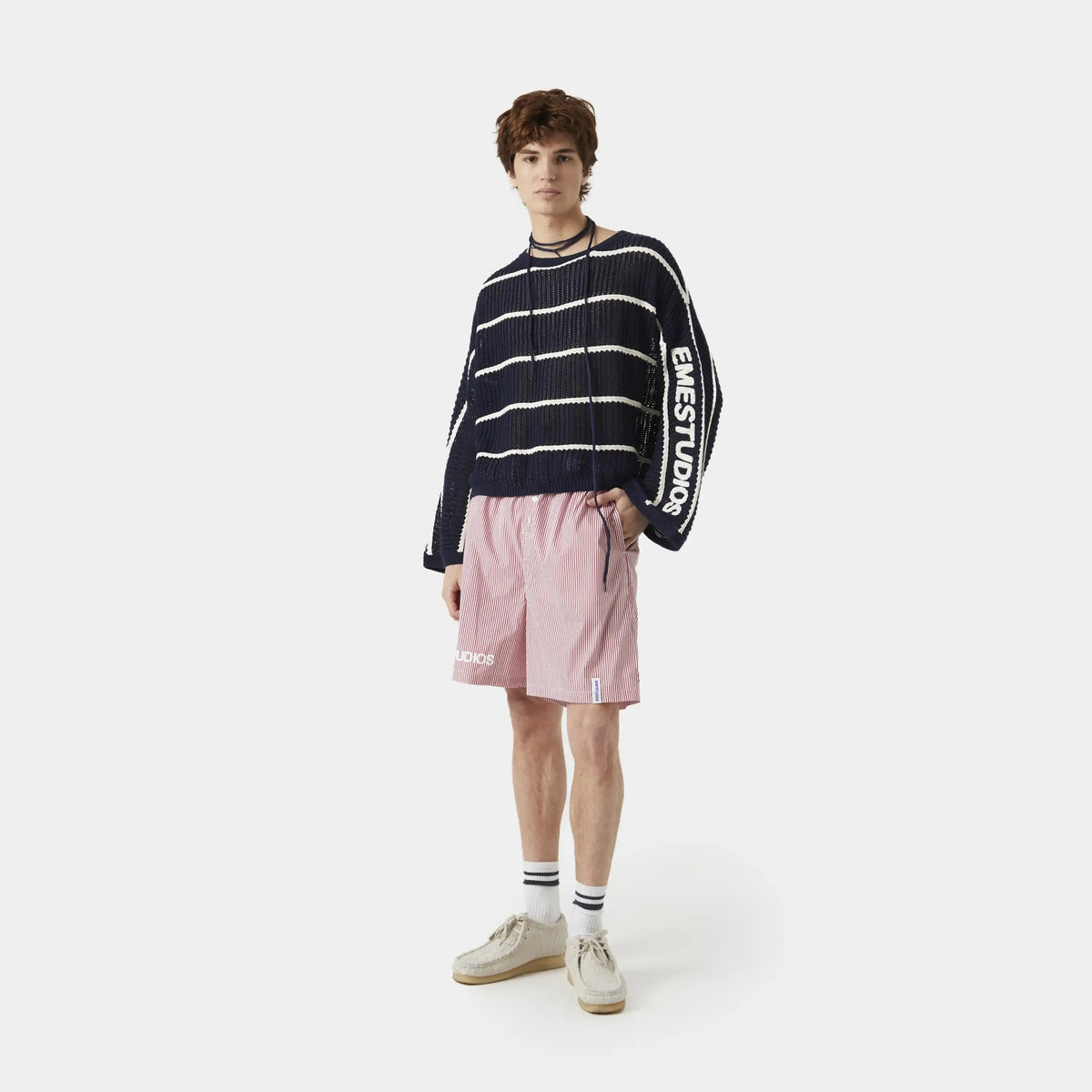 Eme Studios Jammies LS Cherry Striped Short