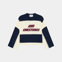 Eme Studios Layr Navy Knit Sweater
