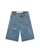 Eme Studios Riviera Denim Shorts Blue one-kickz