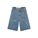 Eme Studios Riviera Denim Shorts Blue