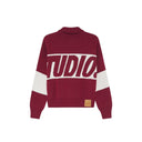 Eme Studios Thrill Burgundy Zipper Knit