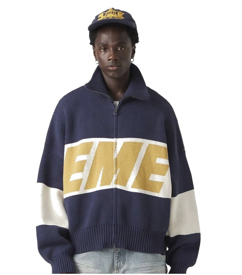 Eme Studios Thrill Mustard Zipper Knit