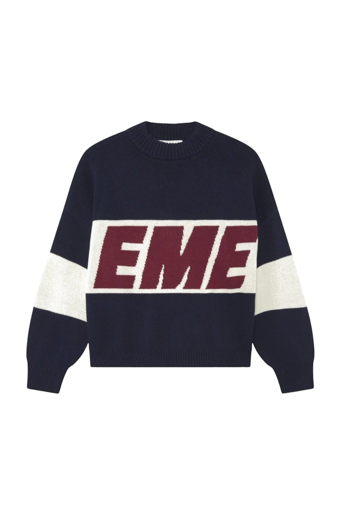 Eme Studios Thrill Navy Master Knit Sweater