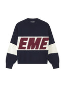 Eme Studios Thrill Navy Master Knit Sweater one-kickz