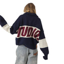 Eme Studios Thrill Navy Zipper KNit one-kickz