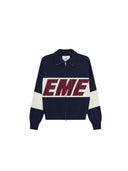 Eme Studios Thrill Navy Zipper KNit