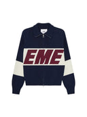 Eme Studios Thrill Navy Zipper KNit one-kickz