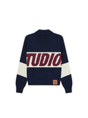 Eme Studios Thrill Navy Zipper KNit one-kickz