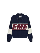 Eme Studios Thrill Navy Zipper KNit one-kickz