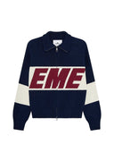 Eme Studios Thrill Navy Zipper Knit one-kickz