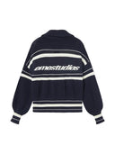 Eme Studios Unit Navy Zipper Knit one-kickz