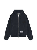 Eme Studios Waffle Croped Boxy Full Zip Navy one-kickz