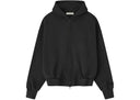 Essentials Embroidered Classic Full Zip Hoodie Vintage Black one-kickz