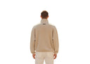 Essentials Modern Fleece Piping Track Jacket Heather Stone/Cloud White