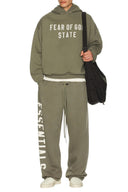 Fear Of God Essentials 90´s Fleece Hoodie Moss one-kickz