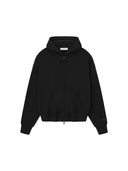 Fear Of God Essentials Classic Fleece Zip-Up Hoodie Jet Black one-kickz
