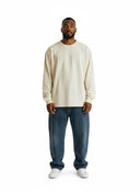 Fear Of God Essentials Relaxed Crewneck LongSleeve Tee Eggshell one-kickz