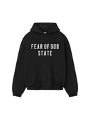 Fear of God Essentials 90's Fleece Hoodie Jet Black one-kickz